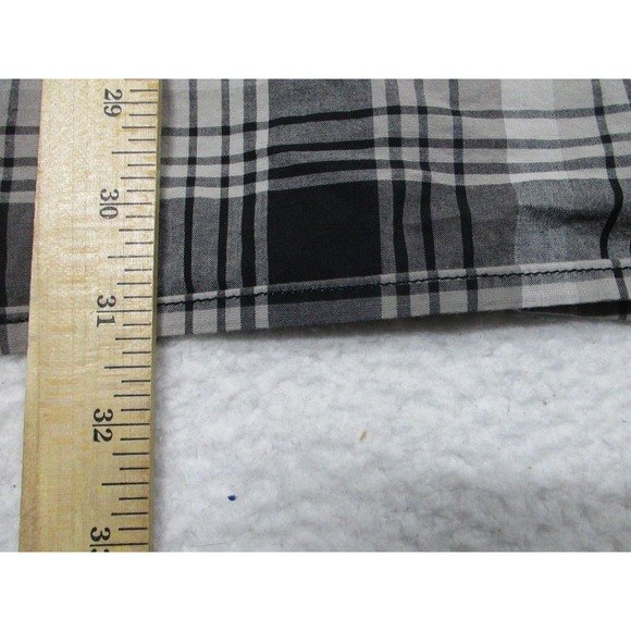 Carhartt Shirt Mens 2XL‎ Black Gray Plaid Relaxed Fit Long Sleeve Button Down - Picture 7 of 8